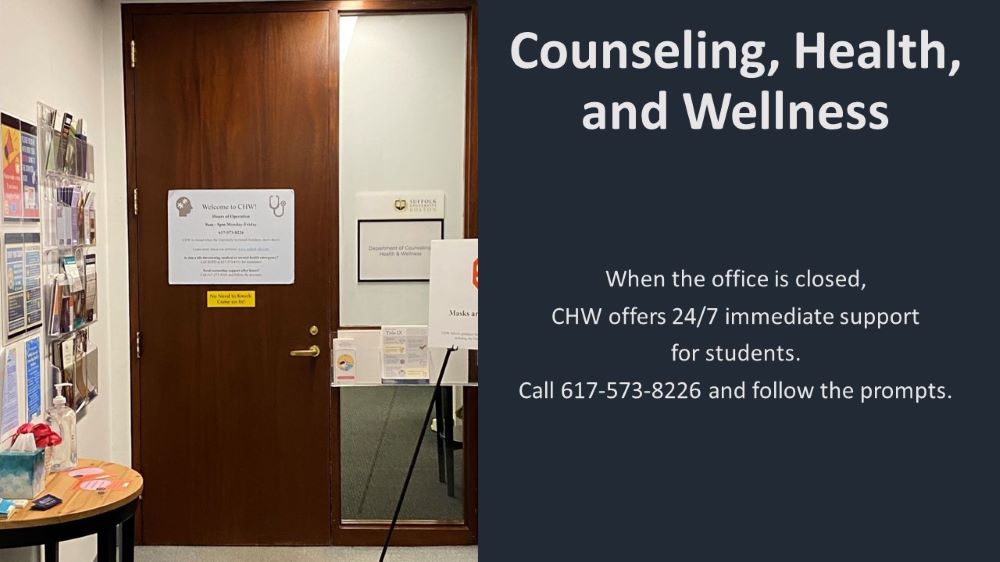 Front door to Counseling, Health, and Wellness